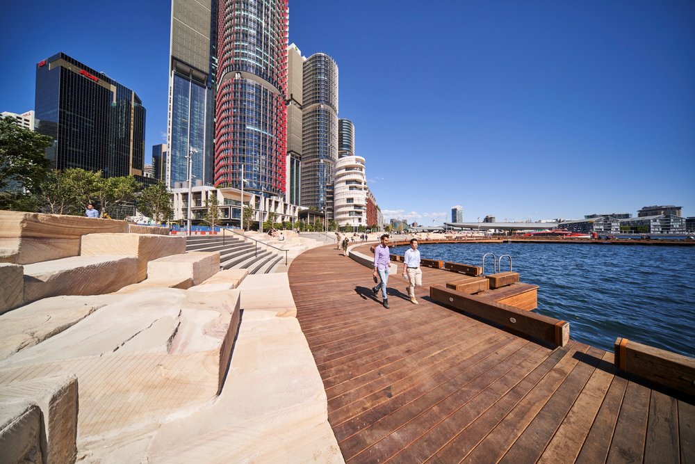 Harbour cove designed by Grant Associates opens in Barangaroo, Sydney